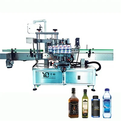 Máquina etiquetadora automática de botellas cuadradas